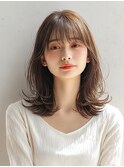 ミルクティーブロンド/ダークブルー/デジタルパーマ/人形町