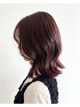 ハナ ビューティーヘアー(hana.) ツヤ感UP!大人ボルドー