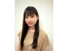 《新感覚の艶髪》チューニングストレートパーマ +フルカラー+カット　¥15500