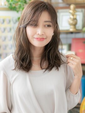 カバーヘア ブリス 大宮西口(COVER HAIR bliss) 斜めバング耳かけアシンメトリーくすみカラー大宮20代30代40代a!