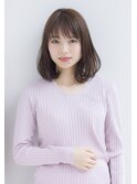 【寺尾拓巳】大人かわいいワンカール毛先パーマアッシュブラウン