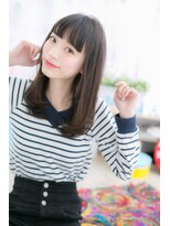 ミック 日暮里店(miq)&nbsp;黒髪★ガーリーストレートb