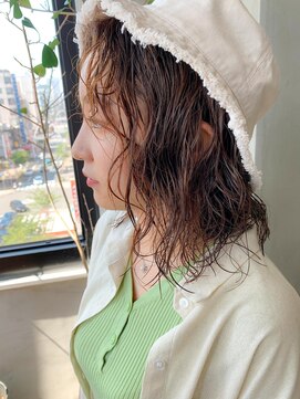 テトヘアー(teto hair) パーマヘア、ウェーブパーマ、しっかりパーマ、ウェットヘア