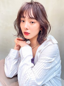 エイミー(Aimee) Aimee くびれボブ×ラベンダーグレージュ