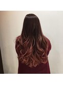 ボルドーグラデーションカラー