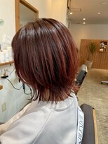 ユートラクト 寝屋川(U-tract) ウルフボブ×ピンクヴァイオレット