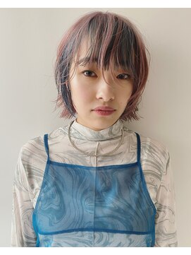 イン(in.) ピンクとブルーのセクションカラー