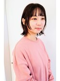 顔まわりカットカジュアルボブ