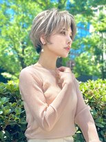 ジエクト 本店(The Ect)&nbsp;★◎斜めバンググレージュカラーシルキーベージュデザインカラー