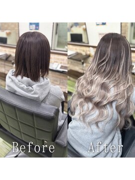 エクステ専門店あるじゃんすー 柏店 ミルクティーグレー#シールエクステ#インナーグレージュ#柏