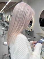 ソル ジングウマエ(SOL JINGUMAE)&nbsp;ホワイトベージュカラーダブルカラーグレージュカラーブリーチ