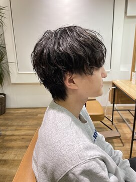 ネイビー(NAVY) 韓国風マッシュ×緩めめウェーブパーマ