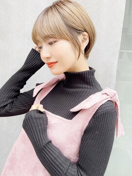 ハローバイシー 仙台(Hello by Sea) 前髪カットで小顔☆髪質改善◎縮毛矯正×ショート[仙台]