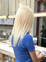 ヲタク(wotaku.)&nbsp;ブロンドカラー抜きっぱなしブリーチリタッチホワイトカラー艶髪