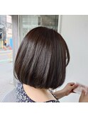 20代30代40代ミニボブアッシュグレージュ透明感小顔ブリーチなし