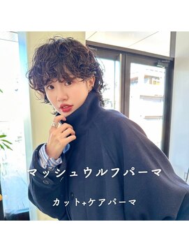 ホロ(hollo) マッシュプードルパーマ ショートウルフパーマ