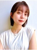 Say.黒髪ボブルフネビージュ小顔ワンレンショートボブミニボブ