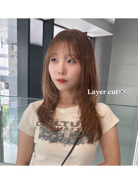 クム(kumu) 韓国へア/レイヤー/顔周り/ボブ/透明感カラー