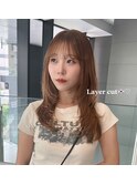 韓国へア/レイヤー/顔周り/ボブ/透明感カラー