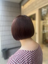 シュク 高円寺(SYUK)&nbsp;ピンクブラウン/ミニボブ/髪質改善カラー/SYUK高円寺【青木】