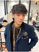 ◎パーマ/波巻きスパイラル/メッシュ/ハイライト/シルバーカラー