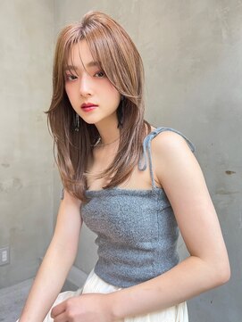 ロジッタ(ROJITHA) 【ROJITHA表参道原宿】顔まわりレイヤー×ベージュ