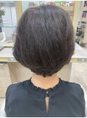 40代50代60代髪型ボリュームアップボブミセスボブ艶カラー