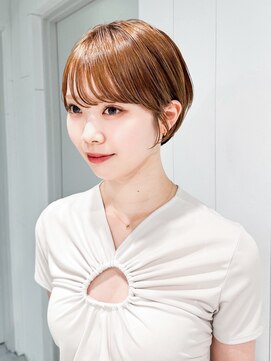 アイティーバイアルバム 下北沢店(IT by ALBUM) おくれ毛前髪カットオリーブベージュショート_ba559721