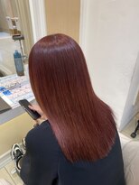 アッシュ 中目黒店(Ash)&nbsp;チェリーレッド×ブリーチなしダブルカラー