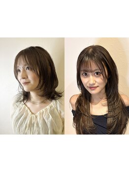 こだわりのレイヤーカット、韓国風くびれカットが人気！フェイスラインをスッキリみせ洗礼された印象に