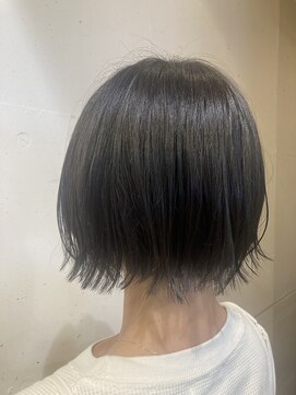 オーガニックマインド 坂戸 鶴ヶ島(organic+mind) 20代30代冬◎オリーブグレーボブ×くびれ小顔