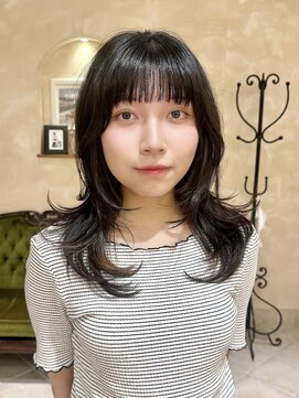 ビュートリアム265(BEAUTRIUM 265) ◆ロングレイヤーカット/銀座/黒髪/ハイレイヤーウルフ/小顔ヘア