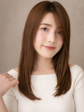 カバーヘア 上尾西口店(COVER HAIR) 大人美人艶感ストレート前下がりレイヤーロングX上尾30代40代
