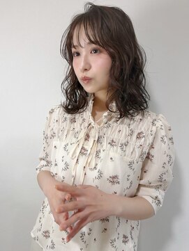 クラン 六甲道(Chlan) ふんわりくびれミディ　透明感ブラウン