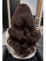 ラピス 横浜(Lapis)&nbsp;Hブリーチカラーブラウンベージュ髪質改善シールエクステ