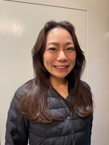 モナン 渋谷(Monan)&nbsp;韓国レイヤー 顔まわりレイヤー レイヤーカット 前髪なし