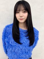 アッシュ 新杉田店(Ash)&nbsp;新杉田レイヤーカット韓国ダブルカラー顔周り前髪カットボブ