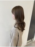 大人可愛い 透明感 ツヤカラー