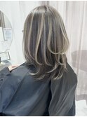 hairLux浜松天王・三ヶ日・磐田・袋井・白髪ぼかしハイライト