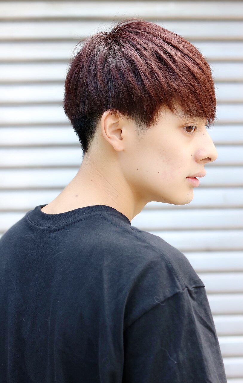 サラサラショートマッシュ☆ソフトツーブロック：L042095826｜ネイビー