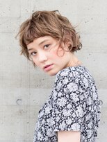 メイクス 表参道(MAKE'S omotesando)&nbsp;外ハネボブMIXのハイトーンショートボブ【江畠】