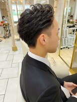 オーロ 緑地公園店(ORO)&nbsp;スーツにも相性良☆黒髪パーマ/ビジネスパーマ