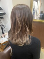 キュアスペース(CURE SPACE)&nbsp;透明感カラー＋ブリーチデザイン