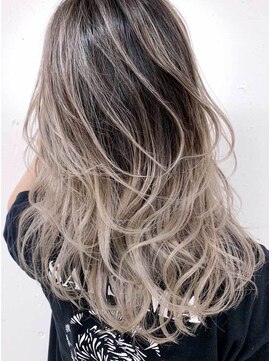 ブラン 広島八丁堀(Blanc) 【Blanc/広島】ホワイトグレージュ＿ハイライトカラー