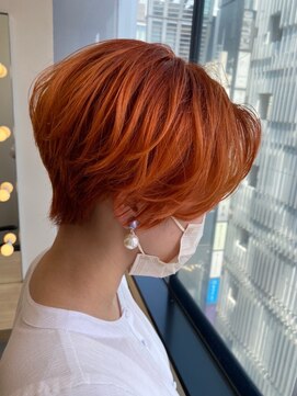 グッドネイバーズ 銀座(GOOD NEIGHBORS) 【GN銀座】ショートボブ×アプリコットオレンジ♪