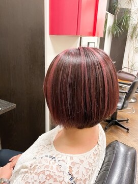 ヌーベルバレ(Nouvelle Vallee) ピンクハイライト/大人ガーリー/モードヘア