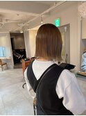 ぱつっとボブ 切りっぱなしボブ フラットボブ sn
