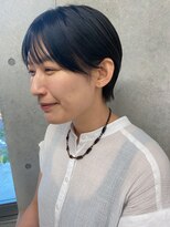 エウペ 渋谷(WEUPE)&nbsp;斜めバング/グレージュカラー/デザインカラー/シルキーベージュ