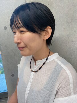 エウペ 渋谷(WEUPE) 斜めバング/グレージュカラー/デザインカラー/シルキーベージュ