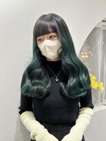 ハチ(HACHI)&nbsp;グラデーション深みグリーン、デザインカラー